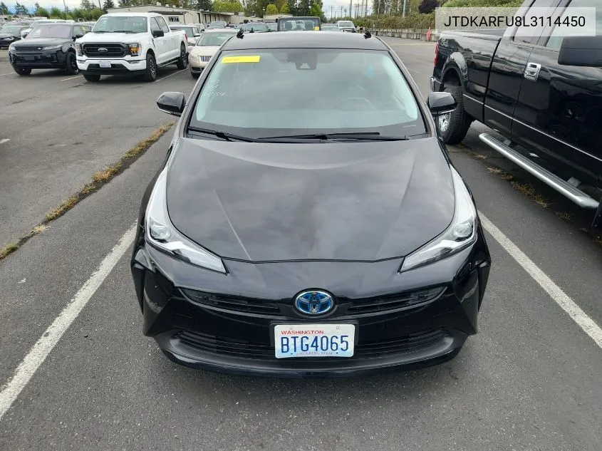 JTDKARFU8L3114450 2020 Toyota Prius Xle