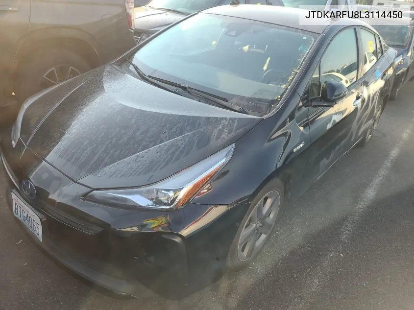 JTDKARFU8L3114450 2020 Toyota Prius Xle