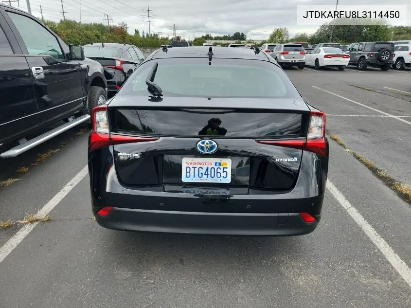 JTDKARFU8L3114450 2020 Toyota Prius Xle