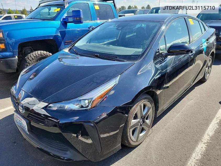 JTDKARFU2L3115710 2020 Toyota Prius L/Le/Xle/Limited