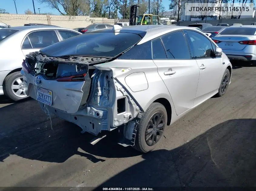 JTDKARFP3L3145115 2020 Toyota Prius Prime Limited