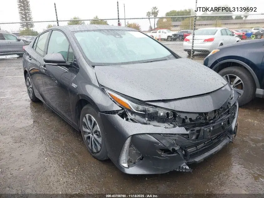 JTDKARFP0L3139692 2020 Toyota Prius Prime Xle