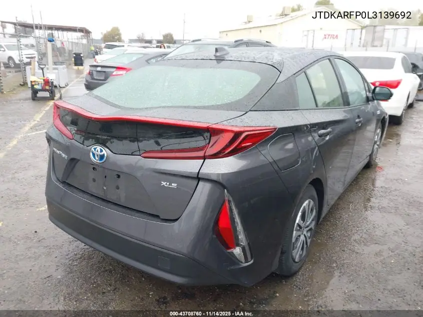 JTDKARFP0L3139692 2020 Toyota Prius Prime Xle