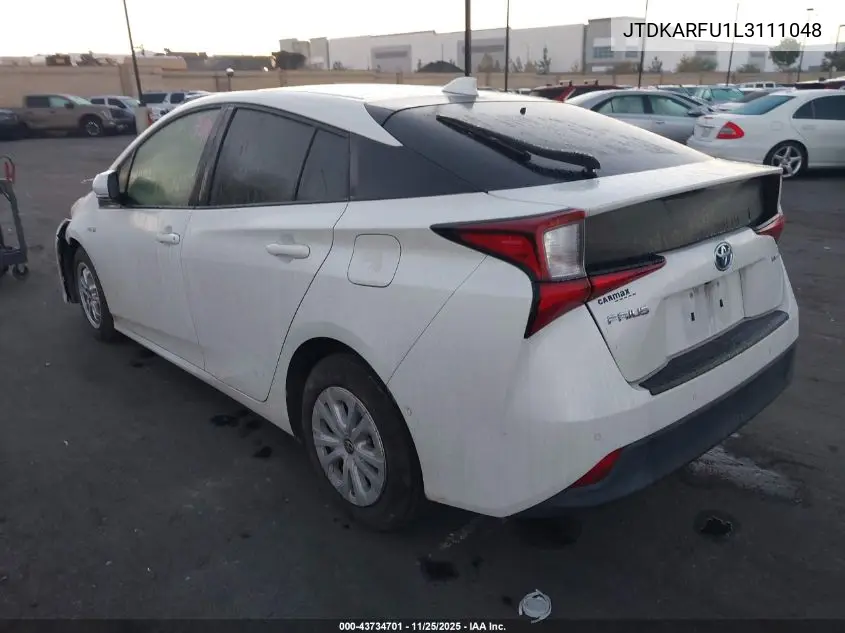 JTDKARFU1L3111048 2020 Toyota Prius Le