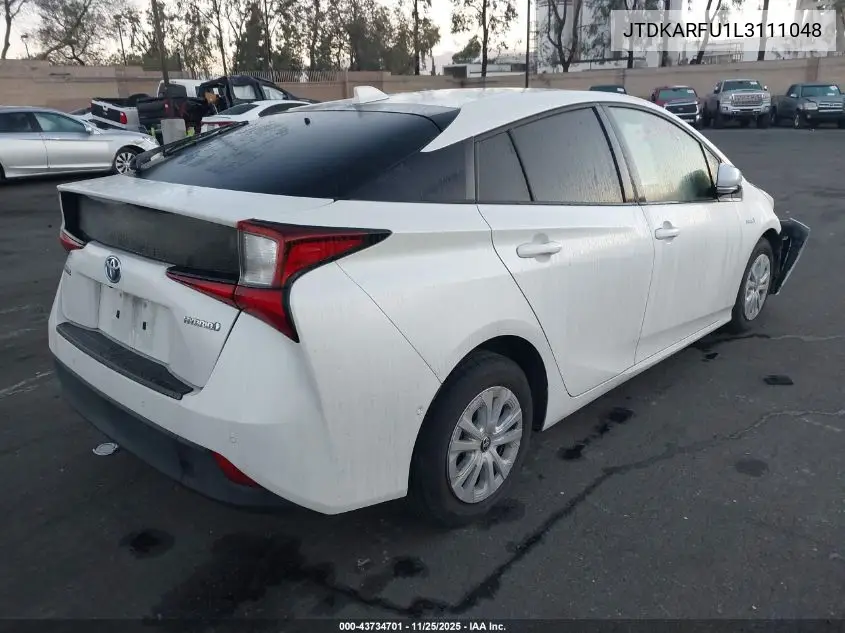 JTDKARFU1L3111048 2020 Toyota Prius Le