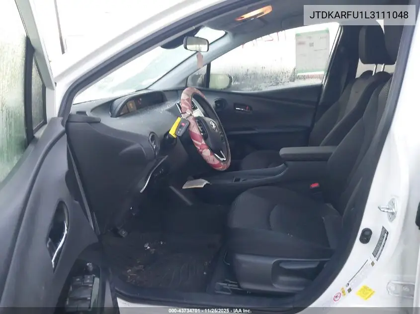 JTDKARFU1L3111048 2020 Toyota Prius Le