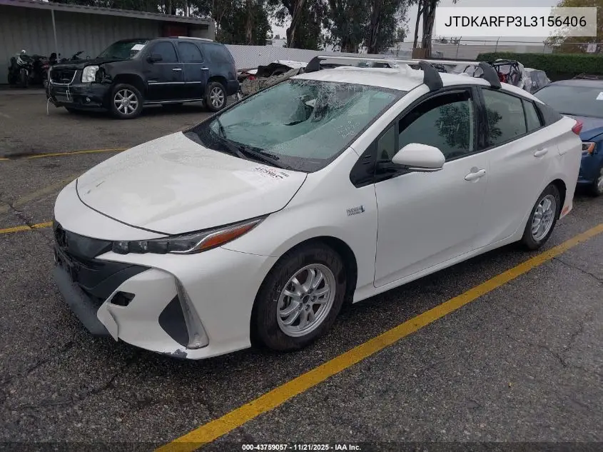 JTDKARFP3L3156406 2020 Toyota Prius Prime Le