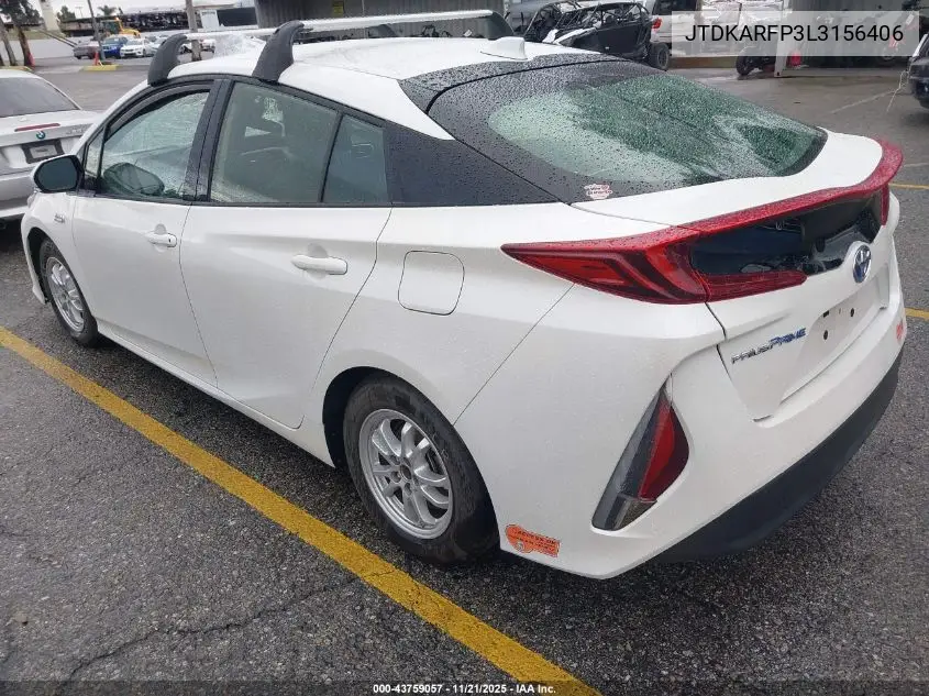JTDKARFP3L3156406 2020 Toyota Prius Prime Le