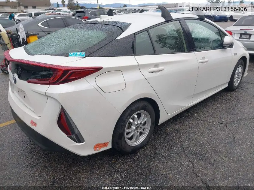 JTDKARFP3L3156406 2020 Toyota Prius Prime Le