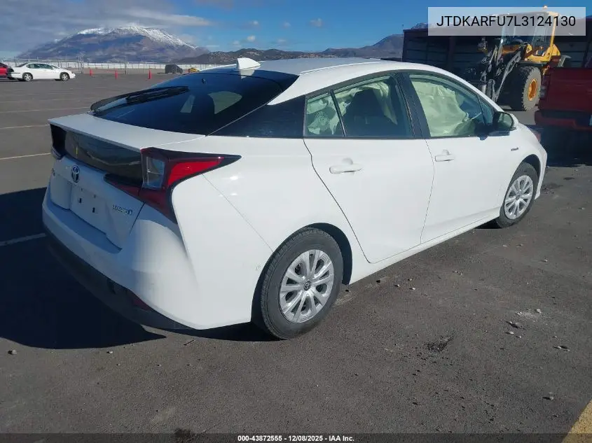 JTDKARFU7L3124130 2020 Toyota Prius Le