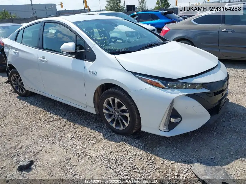 JTDKAMFP2M3164288 2021 Toyota Prius Prime Upgrade
