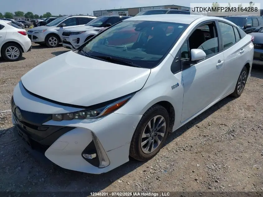 JTDKAMFP2M3164288 2021 Toyota Prius Prime Upgrade
