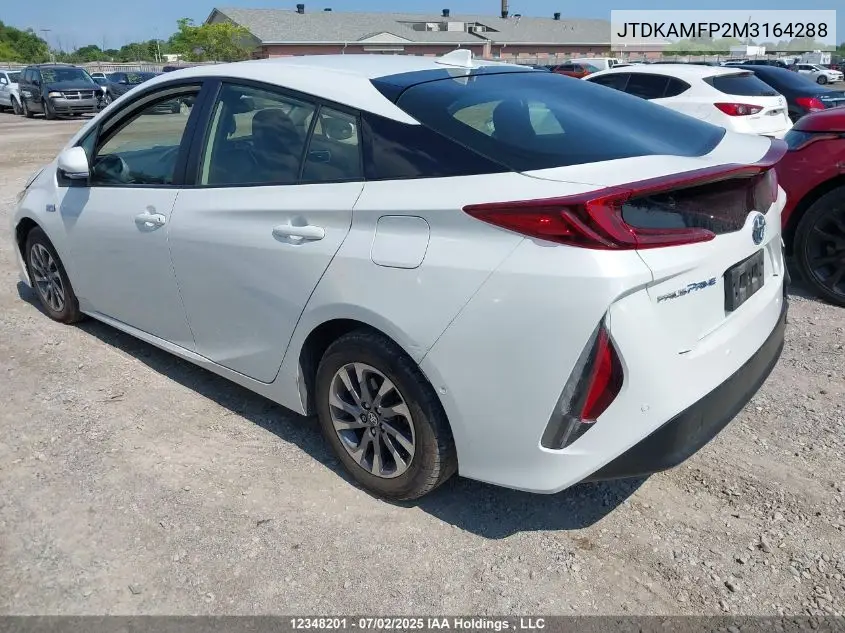 JTDKAMFP2M3164288 2021 Toyota Prius Prime Upgrade