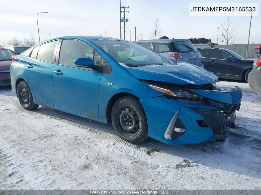 JTDKAMFP5M3165533 2021 Toyota Prius Prime Le/Xle/Limited