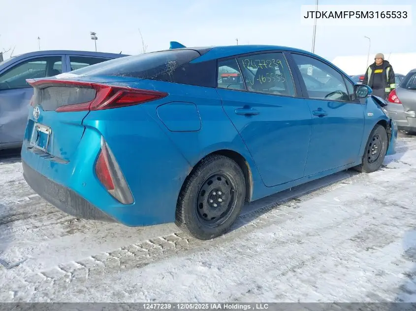 JTDKAMFP5M3165533 2021 Toyota Prius Prime Le/Xle/Limited