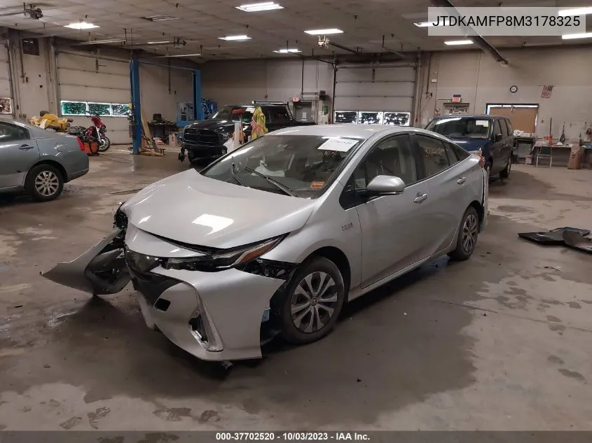 2021 Toyota Prius Prime Le/Xle/Limited VIN: JTDKAMFP8M3178325 Lot: 37702520