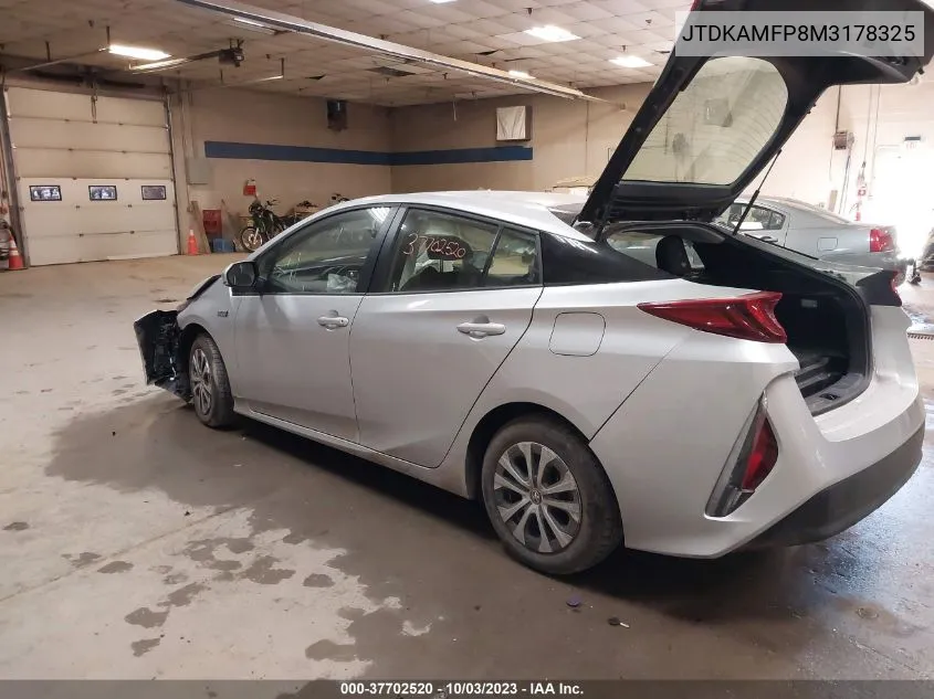 2021 Toyota Prius Prime Le/Xle/Limited VIN: JTDKAMFP8M3178325 Lot: 37702520