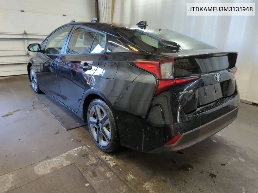 JTDKAMFU3M3135968 2021 Toyota Prius Xle