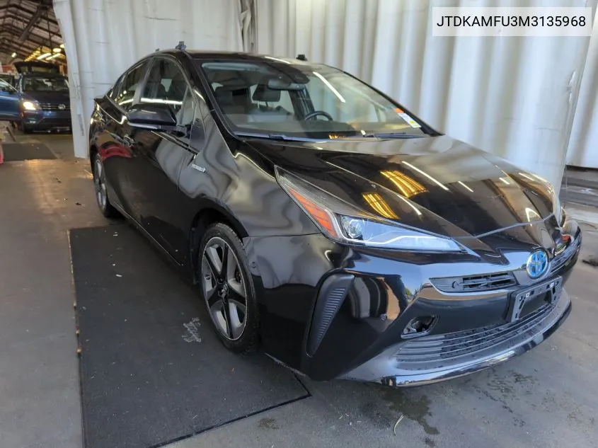 JTDKAMFU3M3135968 2021 Toyota Prius Xle