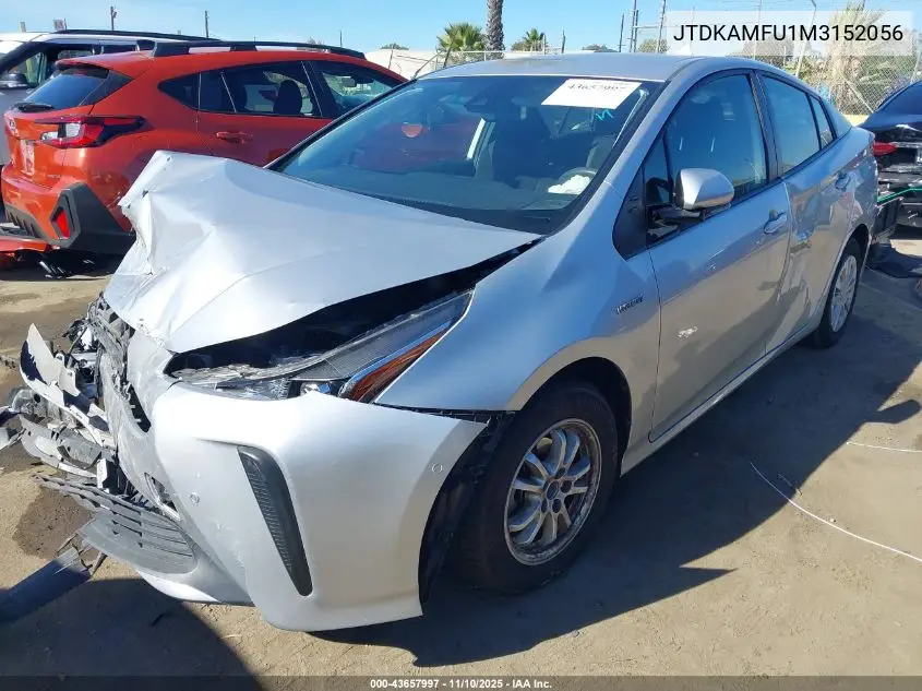 JTDKAMFU1M3152056 2021 Toyota Prius Le