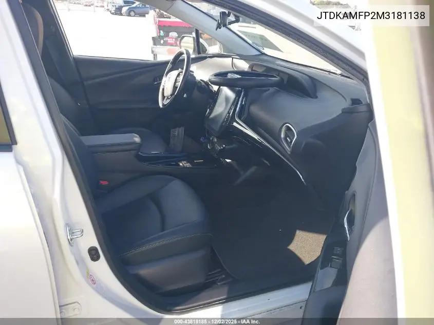 JTDKAMFP2M3181138 2021 Toyota Prius Prime Xle