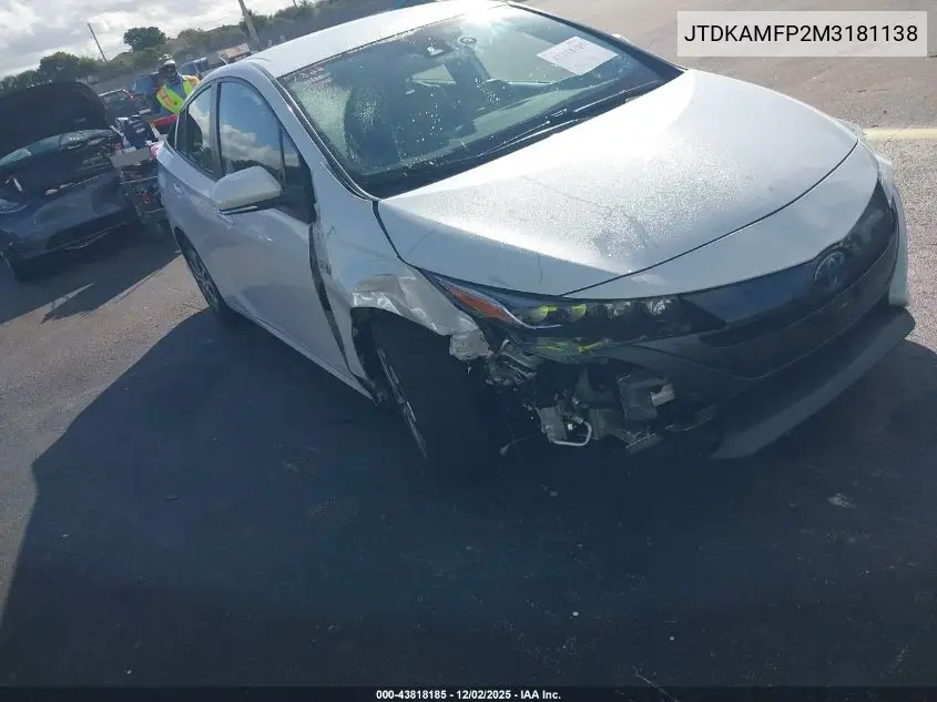 JTDKAMFP2M3181138 2021 Toyota Prius Prime Xle