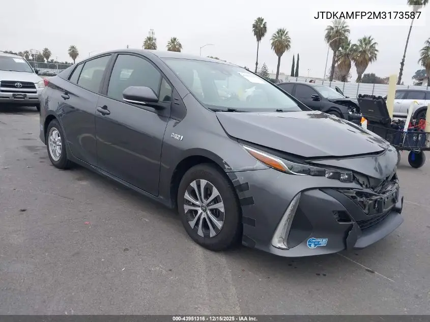JTDKAMFP2M3173587 2021 Toyota Prius Prime Xle