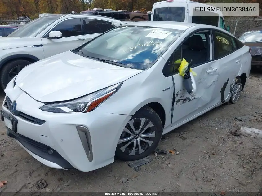 JTDL9MFU0N3038466 2022 Toyota Prius Xle Awd-E