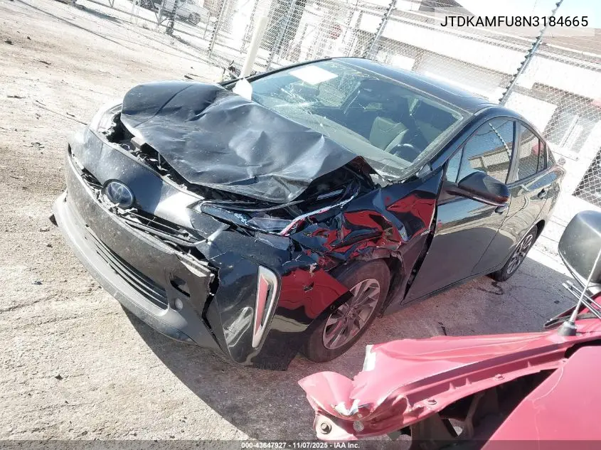 JTDKAMFU8N3184665 2022 Toyota Prius Xle