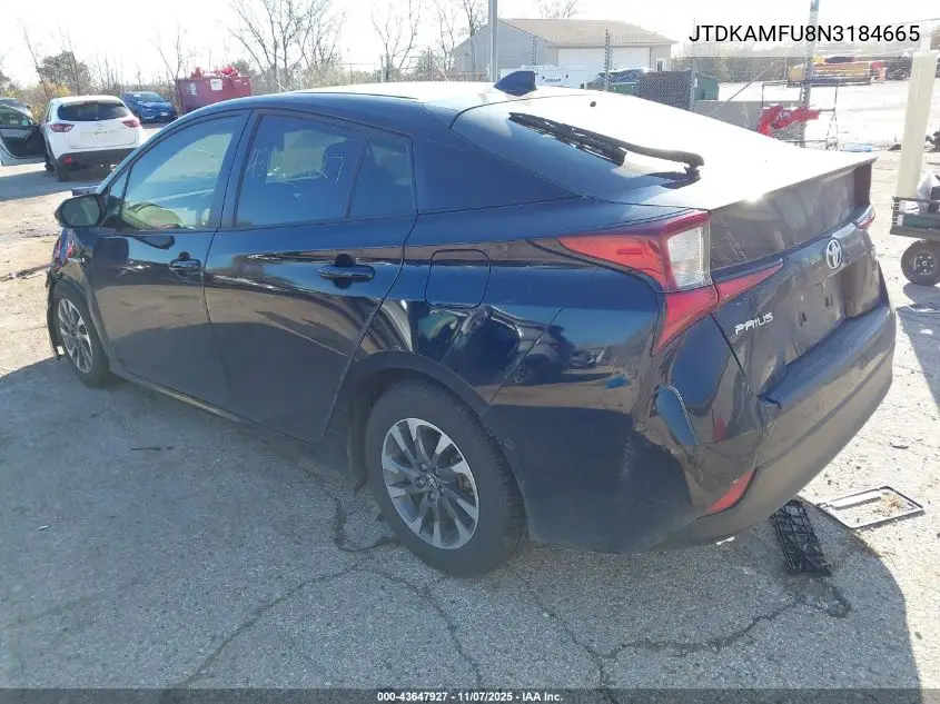 JTDKAMFU8N3184665 2022 Toyota Prius Xle