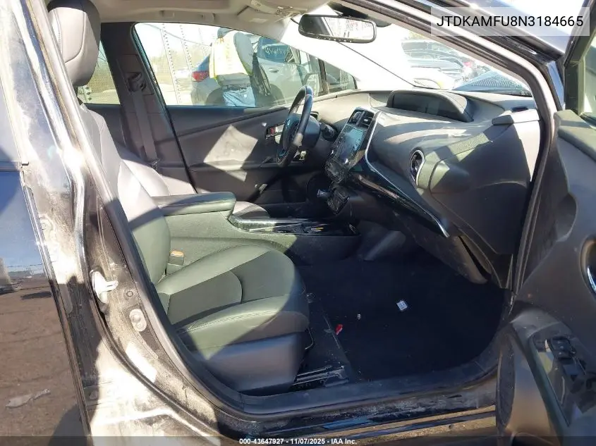JTDKAMFU8N3184665 2022 Toyota Prius Xle