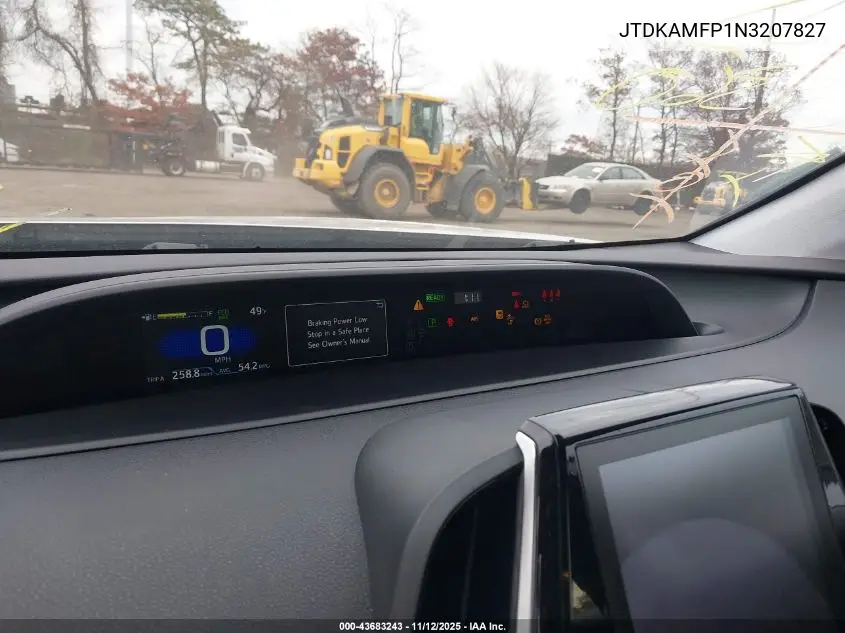 JTDKAMFP1N3207827 2022 Toyota Prius Prime Xle