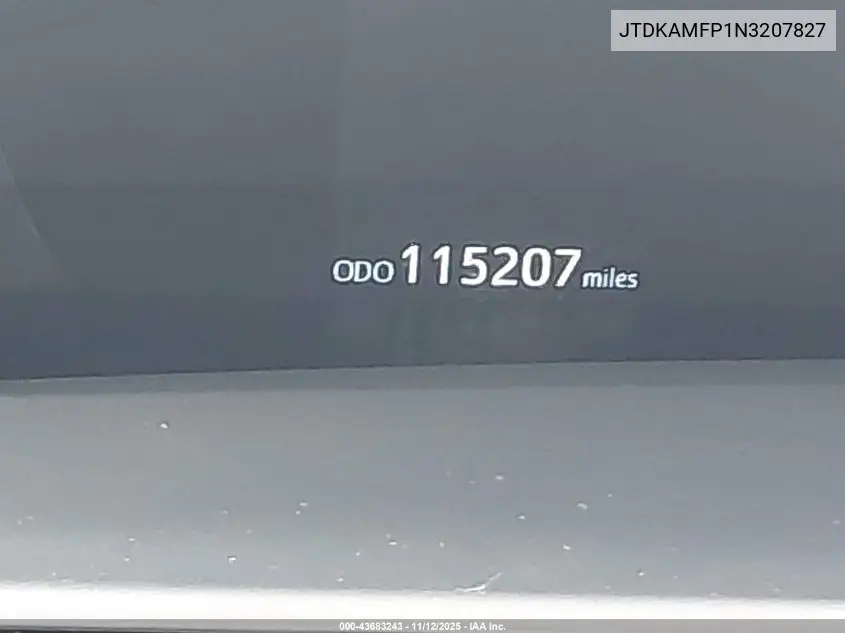 JTDKAMFP1N3207827 2022 Toyota Prius Prime Xle