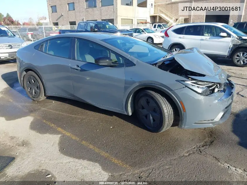 JTDACAAU4P3001681 2023 Toyota Prius Le