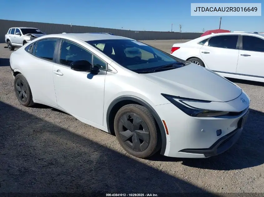 JTDACAAU2R3016649 2024 Toyota Prius Le