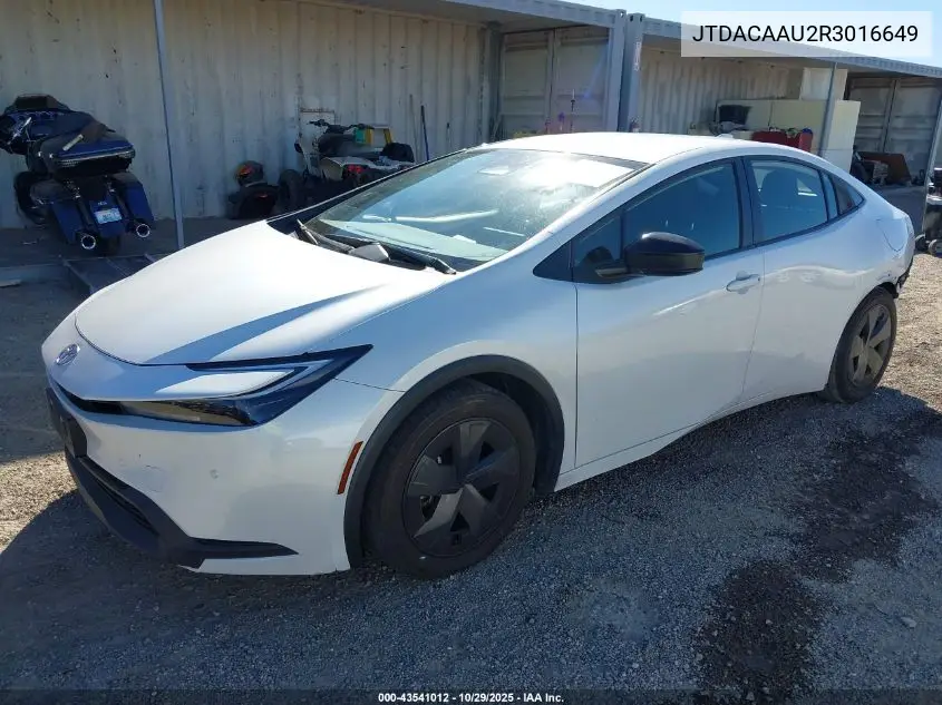 JTDACAAU2R3016649 2024 Toyota Prius Le