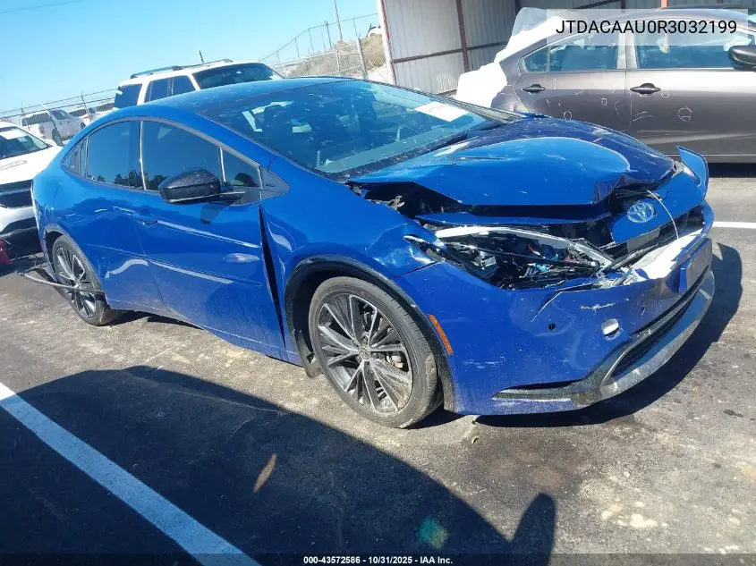 JTDACAAU0R3032199 2024 Toyota Prius Xle