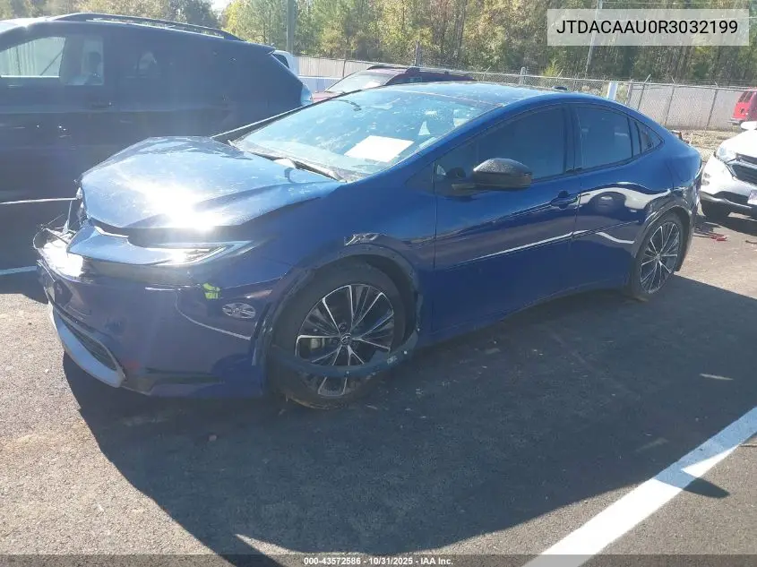 JTDACAAU0R3032199 2024 Toyota Prius Xle