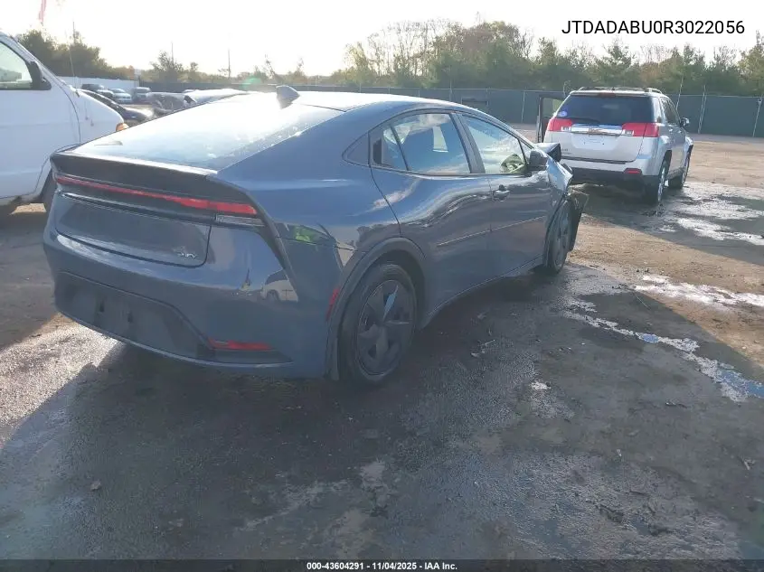 JTDADABU0R3022056 2024 Toyota Prius Le Awd-E