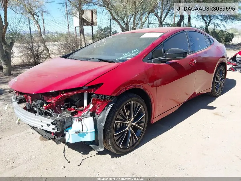 JTDACAAU3R3039695 2024 Toyota Prius Xle
