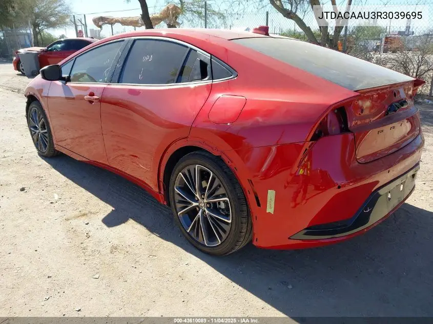 JTDACAAU3R3039695 2024 Toyota Prius Xle