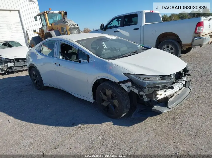 JTDACAAU0R3030839 2024 Toyota Prius Le