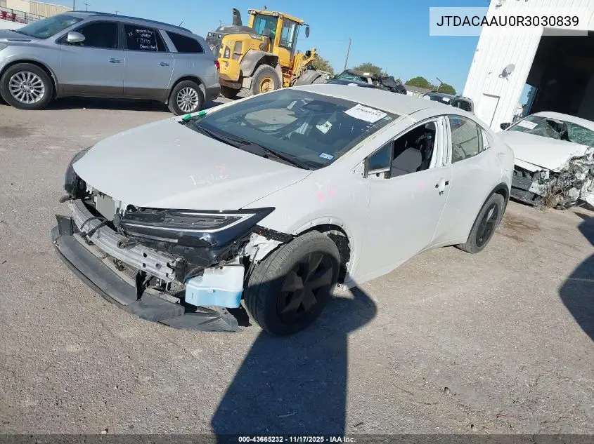 JTDACAAU0R3030839 2024 Toyota Prius Le