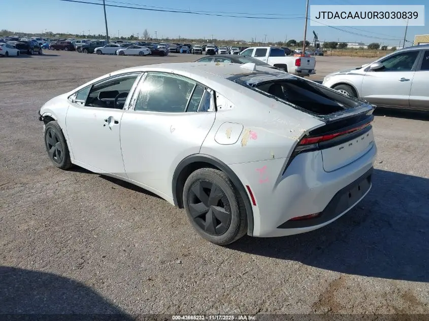 JTDACAAU0R3030839 2024 Toyota Prius Le