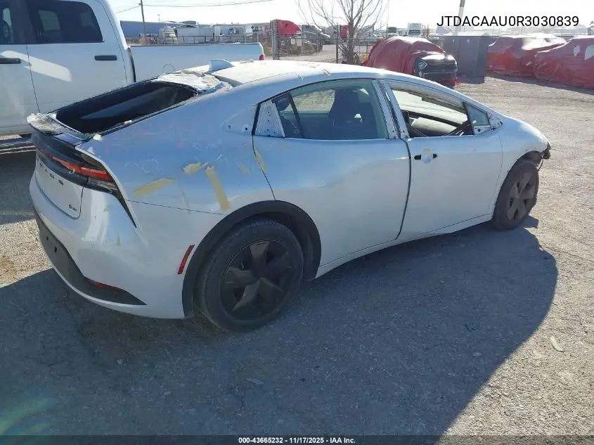 JTDACAAU0R3030839 2024 Toyota Prius Le
