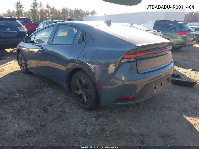 JTDADABU4R3011464 2024 Toyota Prius Le Awd-E