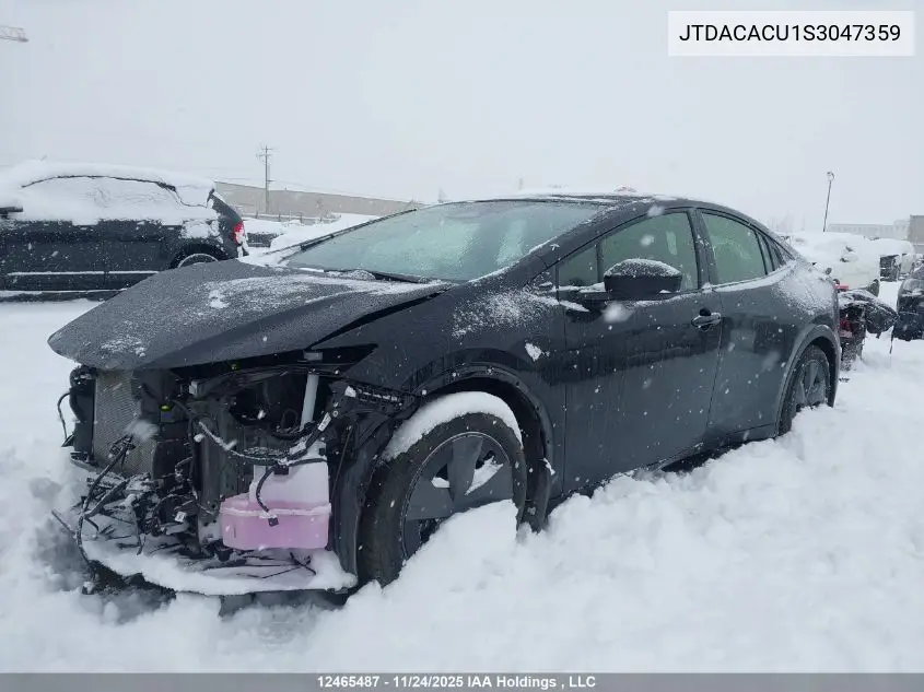 JTDACACU1S3047359 2025 Toyota Prius Prime Se/Xse/Xse Premium