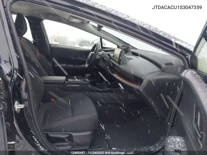 JTDACACU1S3047359 2025 Toyota Prius Prime Se/Xse/Xse Premium