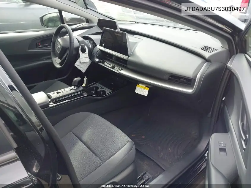 JTDADABU7S3030497 2025 Toyota Prius Le Awd-E