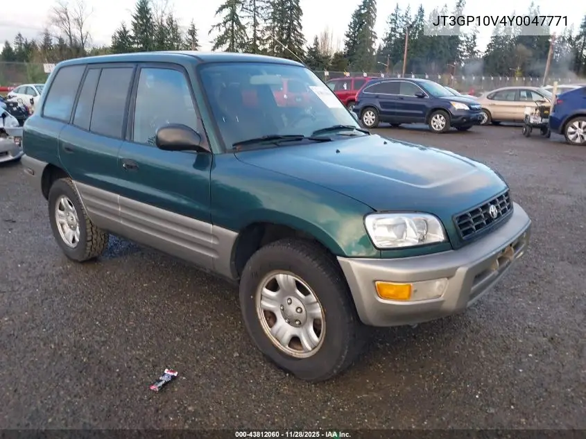 JT3GP10V4Y0047771 2000 Toyota Rav4